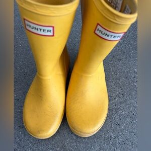 Hunter Bright Yellow Waterproof Rain Boots